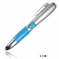 3 in 1 kapazitiven Tough Screenn Stift mit LED Taschenlampe Kugelschreiber