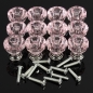 12pcs Acryl Crystal Clear Tür Fach Knopf Griff