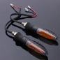 2pcs Universalmotorrad 3 LED Blinker Kontroll Amber Light