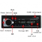 12V Auto in Dash BT Stereo Radio Head Unit 1 Din MP3 Player AUX FM