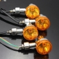4pcs Universalmotorrad Blinker Licht indicatior Lampe Gelb Birnen