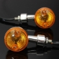 4pcs Universalmotorrad Blinker Licht indicatior Lampe Gelb Birnen