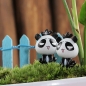 Heimwerkenminiatur süße Pandaverzierungen eingemachter Pflanzengartendekor