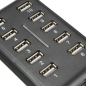 10 Ports Verlängerungskabel USB 2.0 Hub Blau LED