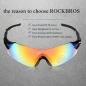 Rockbros buntes Rad fahrendes Brilleradrad winddichte Sonnenbrille