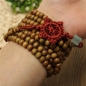 216 Sandelholz buddhistischen Buddha Gebetskette Mala Halskette Armband