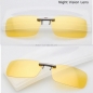 Polarisierter Clip auf Sonnenbrille Sonne Glas Fahren Nachtsicht Objektiv für Kunststoffrahmen Gläser