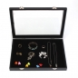 Große Schmuck Tablett Aufbewahrungsbox Halsketten Ohrringe Armbänder Showcase