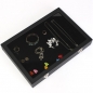 Große Schmuck Tablett Aufbewahrungsbox Halsketten Ohrringe Armbänder Showcase