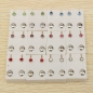 12 Paar Strass Rundstahl Ohrringe Ohrstecker Frauen Männer