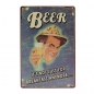 Bier Blechschild Weinlese Metallplakette Poster Bar Pub Hauptwanddekor