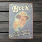 Bier Blechschild Weinlese Metallplakette Poster Bar Pub Hauptwanddekor