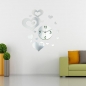 3D DIY Acryl Love Heart Clock Spiegel Wandaufkleber Modern Home Decor