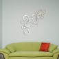 24PCS Kreis 3D DIY Home Decor TV Wand Aufkleber Dekoration Spiegel Wand Sticker 