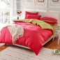 3 oder 4pcs reiner Baumwollziegel hat rote grüne Farbe einfache Bettwäschegarnituren sortiert
