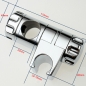Verchromt Badezimmer Verstellbare Schienen Slider Brausehalter Fest Lifting