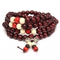 108pcs 8mm Multilayer Sandelholz Buddha Gebetskette Armband Halskette