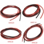 DANIU 2M AWG Weiches Silikon Flexibles Draht Kabel 12-20 AWG (1 Meter Rot + 1 Meter Schwarz)