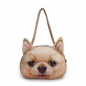 Frauen nette Hundekopf Schultertasche Lässig 3D Tierdruck Handtaschen Einkaufen Beutel