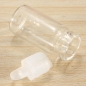 10pcs Klar Mini Leere Nachricht Glasflaschen Flasche mit Kunststoffdeckel
