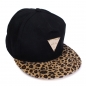 Unisex Trukfit schwarz Leopard Baseballmütze Snapback Hip-Hop Bboy KPOP verstellbar Hut