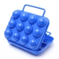 Tragbare Kunststoff Carry 12 Eggs Faltschachtel Kasten Behälter Speicher Halter