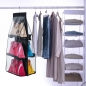 6 Pocket hängend Handtasche Bag Tidy Organisator Speicher Kleiderschrank Kleiderbügel