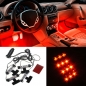 3 LED 12v Autoladegerät 4 in 1 Dekorationslicht Innenlichter lila Orange