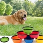 Collapsible Pet Travel Bowl faltbares Hunde Compact Futternapf Katze Silikon Leichtbau Bowl