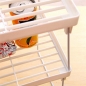 Plastic Faltbarer Storage Racks Startseite Badezimmer Kleiderschrank Küchenregal Fachbodenhalter Organizer