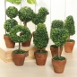 Künstliche Topfpflanze Kunststoff Garten Gras Kugel Baum Beschnittene Hecke Pot Startseite Schreibtisch Dekor