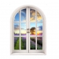 3D Lavender Welt Künstliche Fenster Ansicht Wandtattoos Removable Aufkleber Homedecor Geschenk