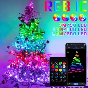 RGB IC Weihnachtsbeleuchtung  Wasserdicht