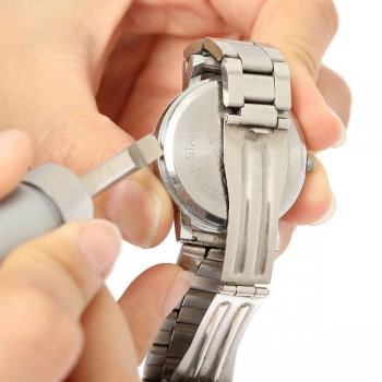 Uhr zurück umkleiden Öffner Remover Reparatur Werkzeug Uhrmacher grauen Griff