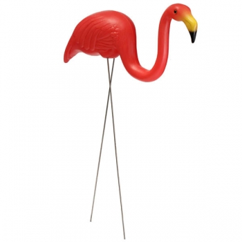 2pcs Garten Dekoration Künstliche Red Flamingos Courtyard Landscape Ornament 