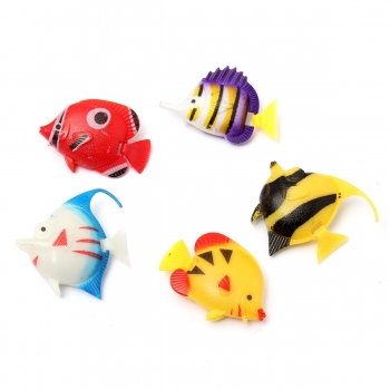 6pcs Aquarium künstliche Fische Multicolor Fisch Verzierung Dekoration
