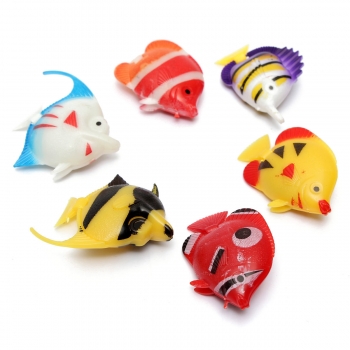 6pcs Aquarium künstliche Fische Multicolor Fisch Verzierung Dekoration