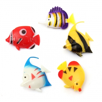 6pcs Aquarium künstliche Fische Multicolor Fisch Verzierung Dekoration