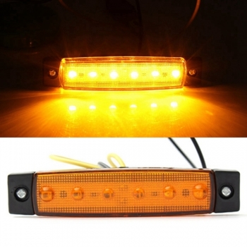 24V 0.5W 6SMD LED Seitenmarkierungsanzeigelampe Lampe für Motorrad Auto Bus LKW Anhänger LKW  