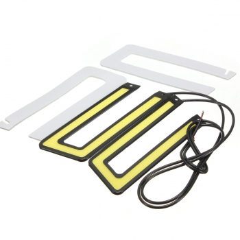 U-förmige LED Auto Nebel DRL Fahren Tagfahrlicht Nebelscheinwerfer COB 6000 Karat