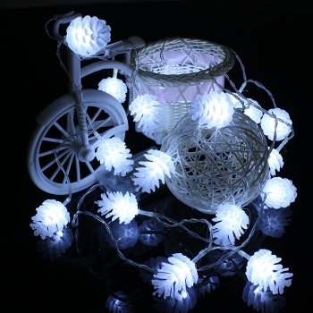 2.2m 20 LED Pine Cone String Licht Lampe Weihnachten Hochzeit Dekoration 
