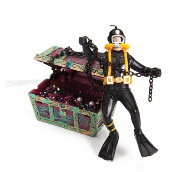 Aquarium Treasure Diver Action-Air-Aquarium-Verzierung Landschaft