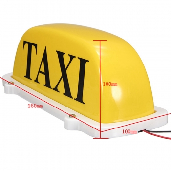 DC12V Car Taxi Cab Roof Top Sign Licht Lampe Magnetic Gelb Große Größe