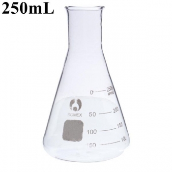 250ml hat schmales Mundglas erlenmeyer Taschenflasche konische Taschenflasche 29/40 Bodengelenke in Grade eingeteilt