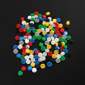 140pcs Rundmischfarbe Tactile Taste Caps Kit Für 12x12x7.3MM Tact Switches
