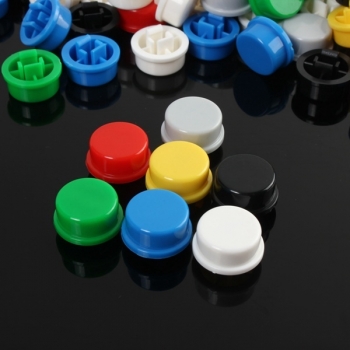 140pcs Rundmischfarbe Tactile Taste Caps Kit Für 12x12x7.3MM Tact Switches