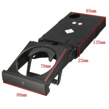 Auto Auto-Getränk-Schale-Flaschen-Halter-Standplatz für Audi C5A6 98-05 A4B6 98-02 4B0862534D