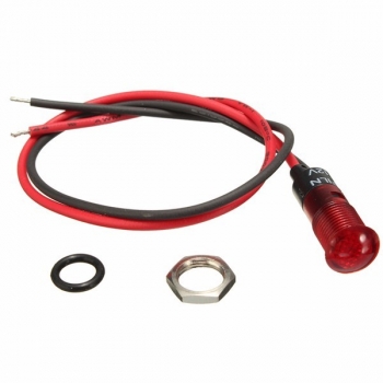 12V 8 mm LED Schalttafelanzeige Licht Lampe Rot Blau Gelb Grün Weiß mit Draht