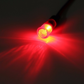 12V 8 mm LED Schalttafelanzeige Licht Lampe Rot Blau Gelb Grün Weiß mit Draht