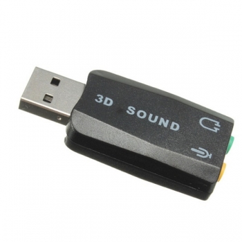 Externe USB 2.0 für 3D Virtual Audio Soundkarte Adapter Converter 5.1 Kanal